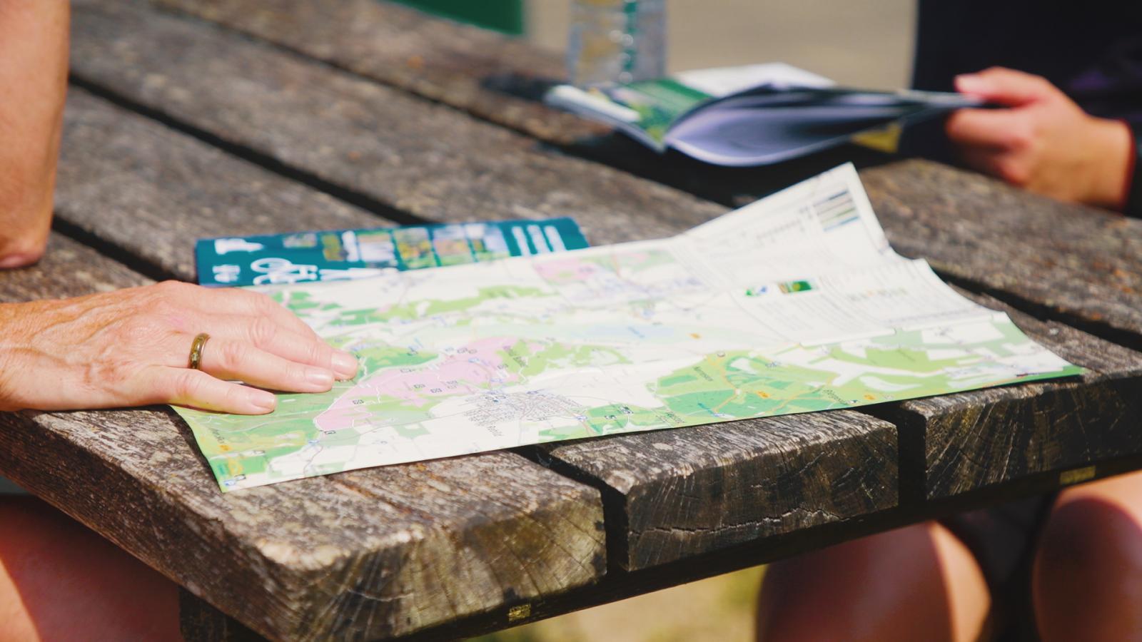 Kort over Rebild Bakker