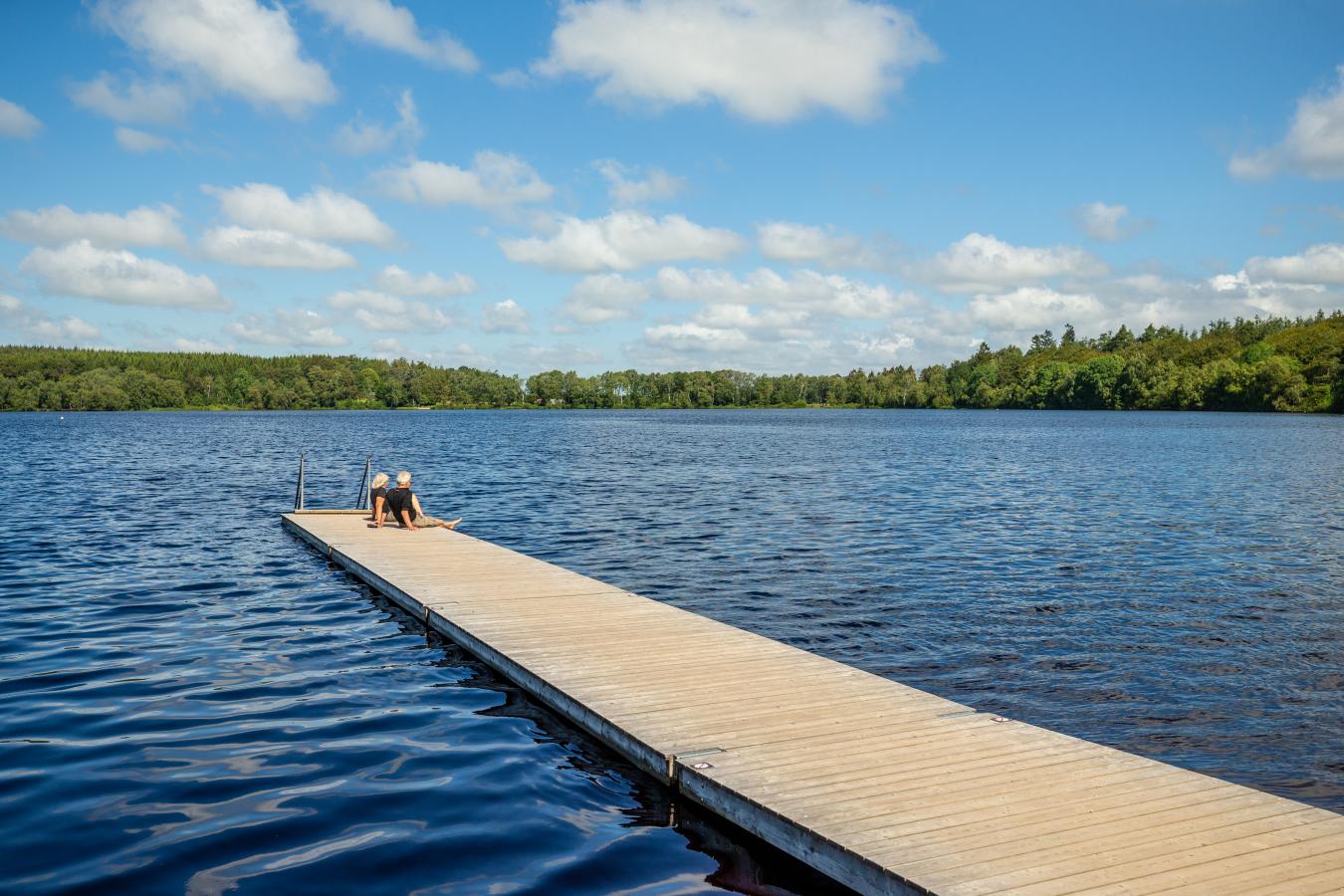 Badebro ved Store Økssø