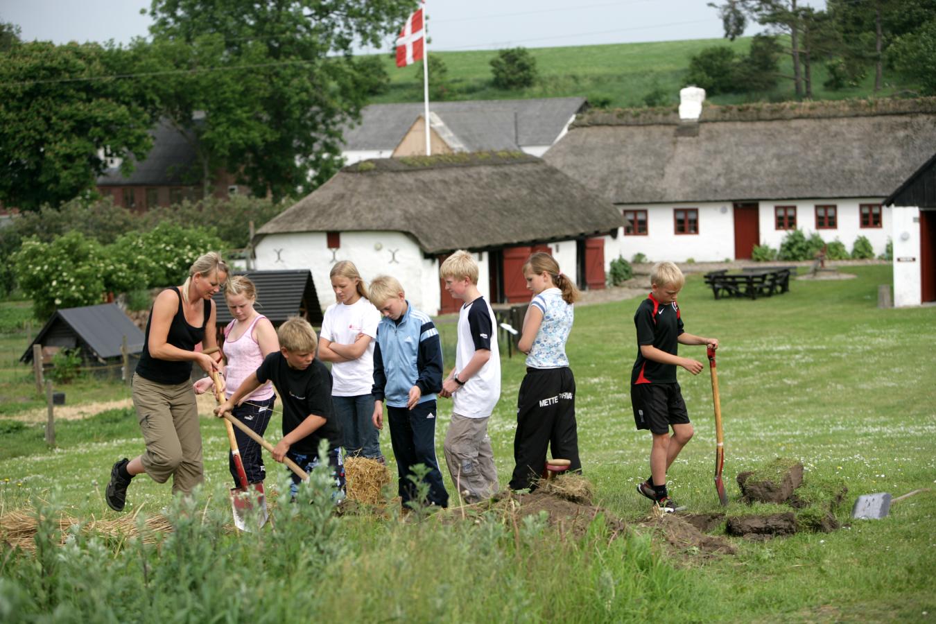 Børn på Boldrup Museum og naturskole
