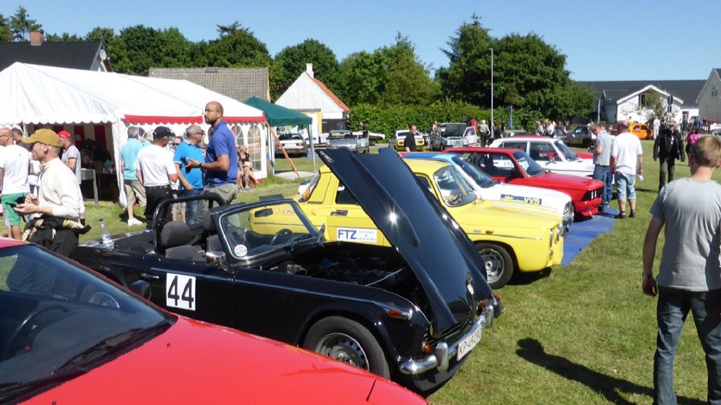 Et historisk motorløb med gamle racerbiler