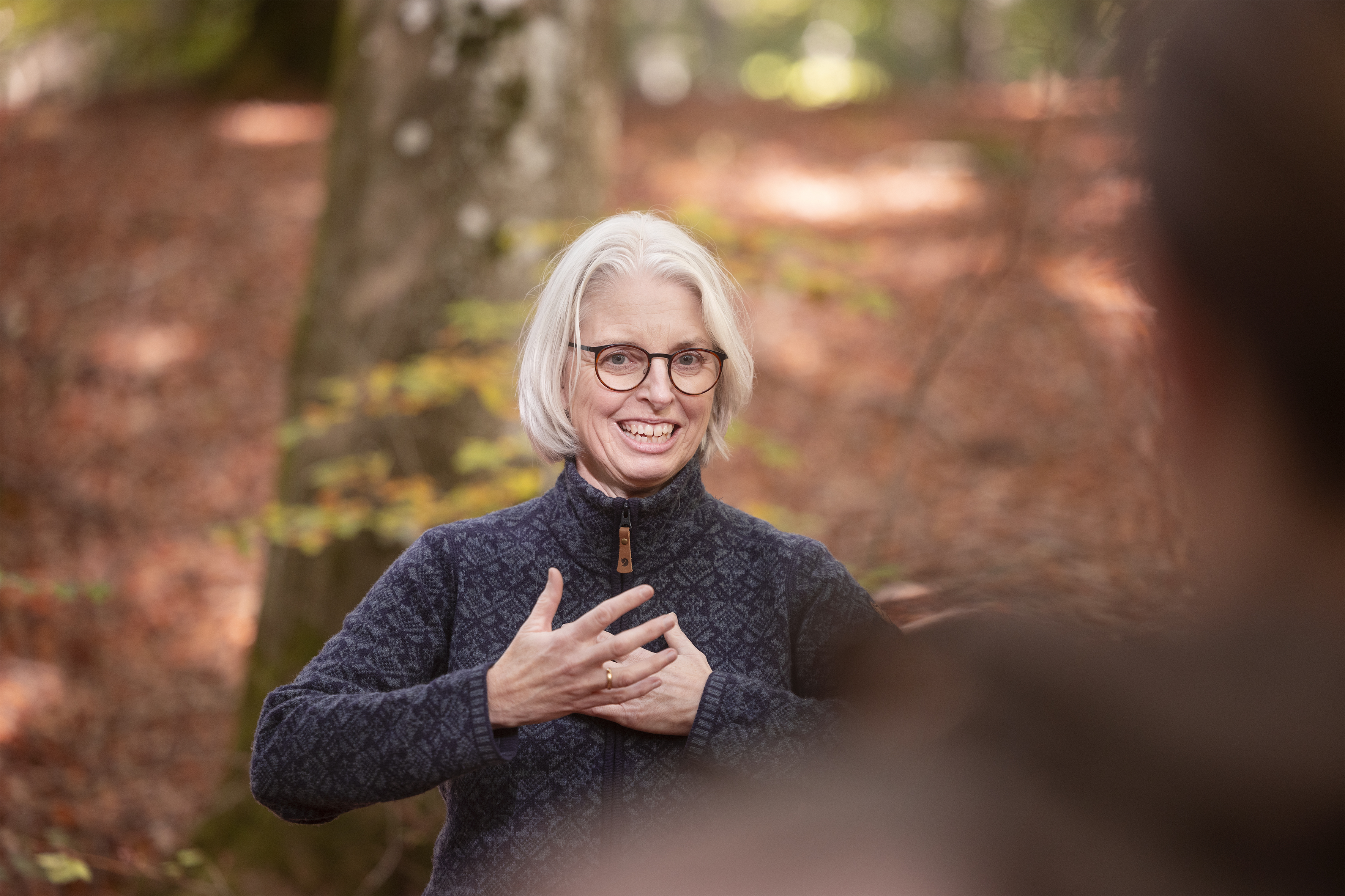 Guide Marianne Køpke på Velvære vandring