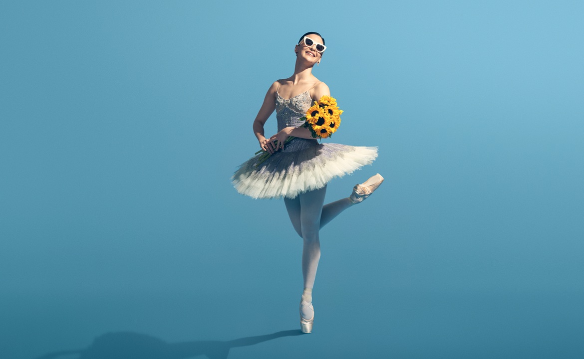 Balletdanser med blomster